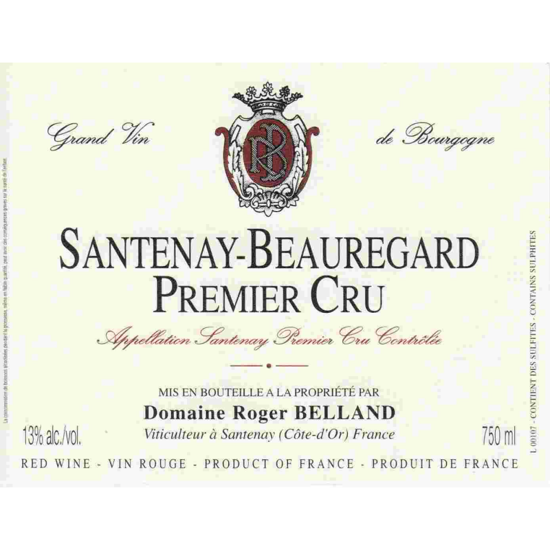 SANTENAY BEAUREGARD 1ER CRU 2022